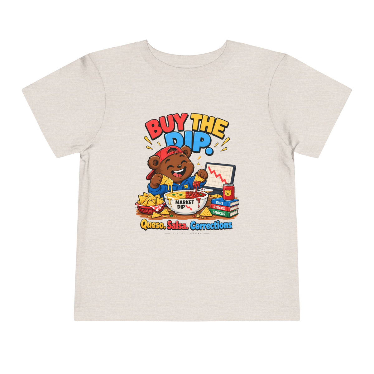 BUY THE DIP BEAR. Toddler Tee | Funny Finance Kids Clothing