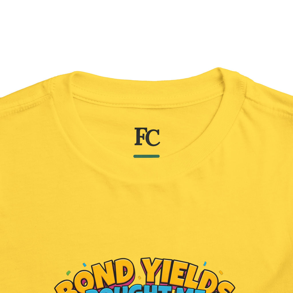 BOND YIELDS BOUGHT ME THIS SHIRT. Boys' Toddler Tee | Funny Finance Kids Clothing