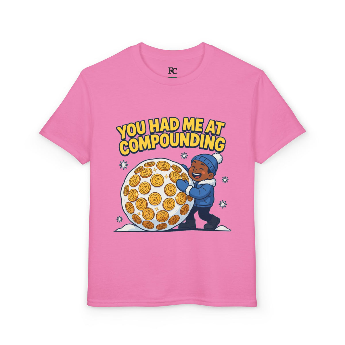 YOU HAD ME AT COMPOUNDING. Boys' Youth Tee | Funny Finance Kids Clothing