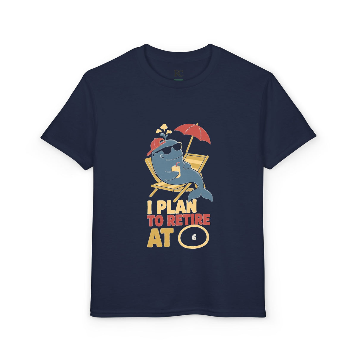 I PLAN TO RETIRE AT [AGE]. Youth Tee | Personalized Funny Finance Kids Shirt