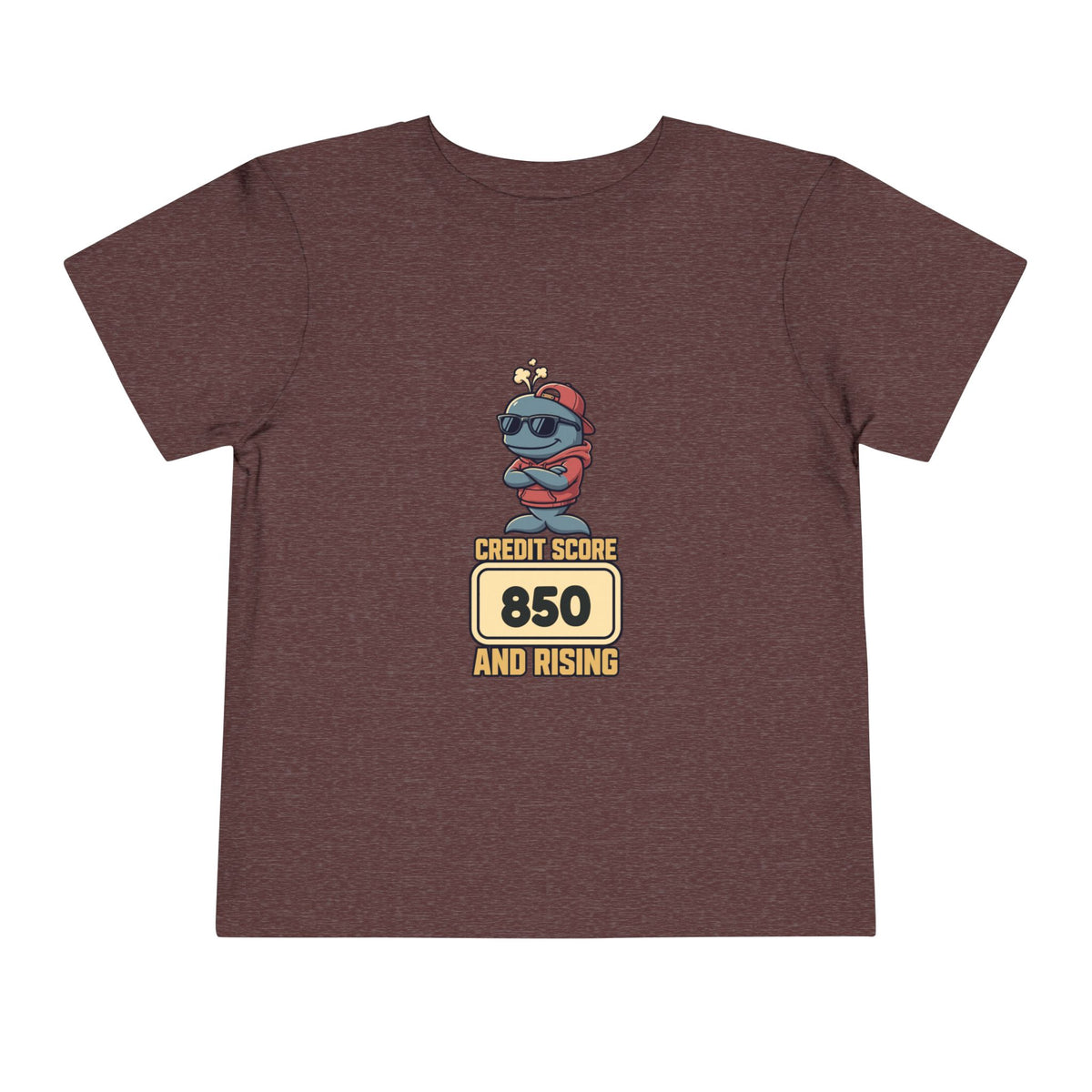 CREDIT SCORE: [SCORE] AND RISING. Toddler Tee | Personalized Funny Finance Kids Shirt
