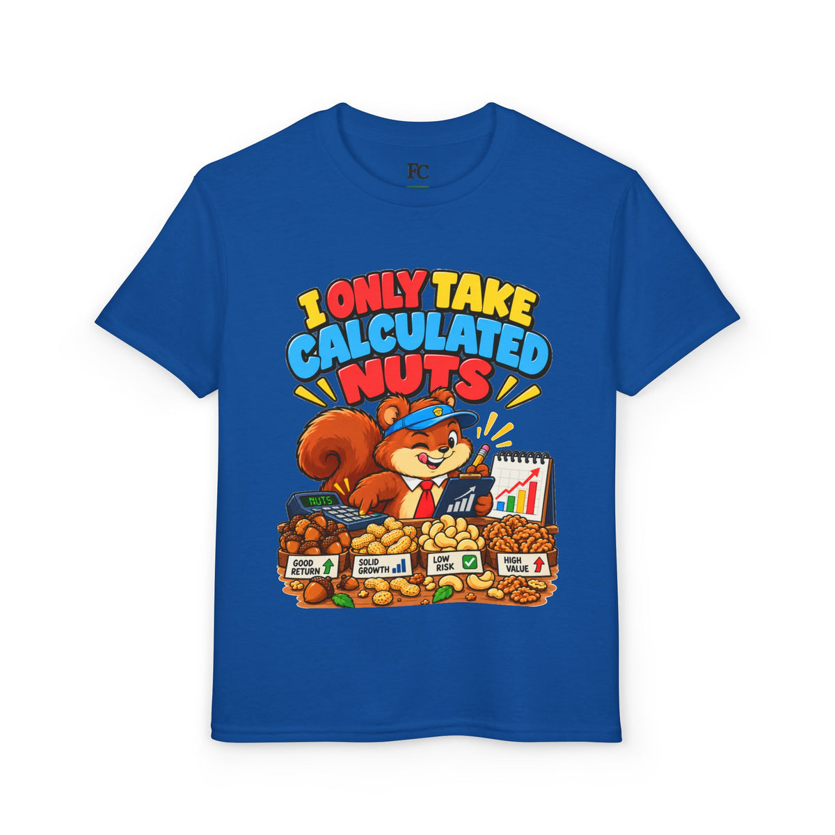 I ONLY TAKE CALCULATED NUTS. Youth Tee | Funny Finance Kids Clothing