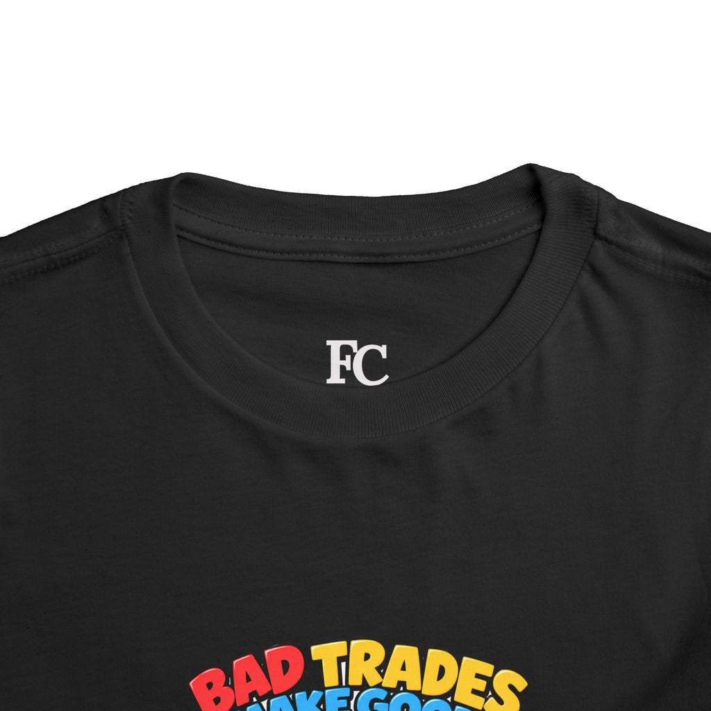 BEAR BAD TRADES. Toddler Tee | Funny Finance Kids Clothing