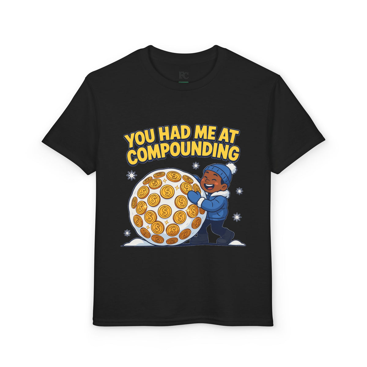 YOU HAD ME AT COMPOUNDING. Boys' Youth Tee | Funny Finance Kids Clothing