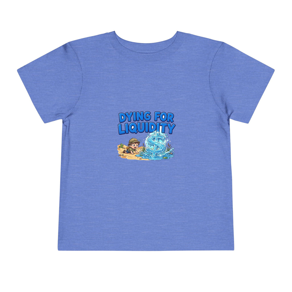 DYING FOR LIQUIDITY. Boys' Toddler Tee | Funny Finance Kids Clothing