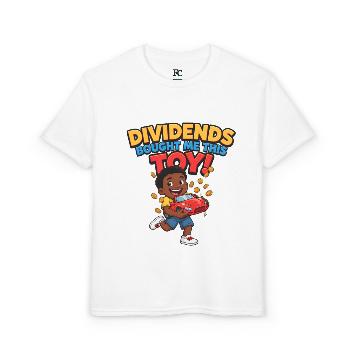 DIVIDENDS BOUGHT ME THIS TOY. Boys' Youth Tee | Funny Finance Kids Clothing