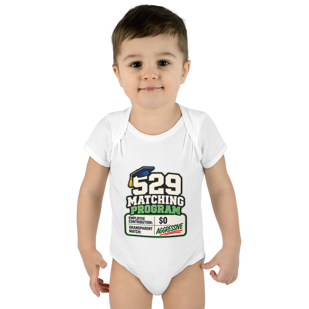 529 Matching Program: Grandparents Baby Bodysuit | Funny Finance Kids Clothing