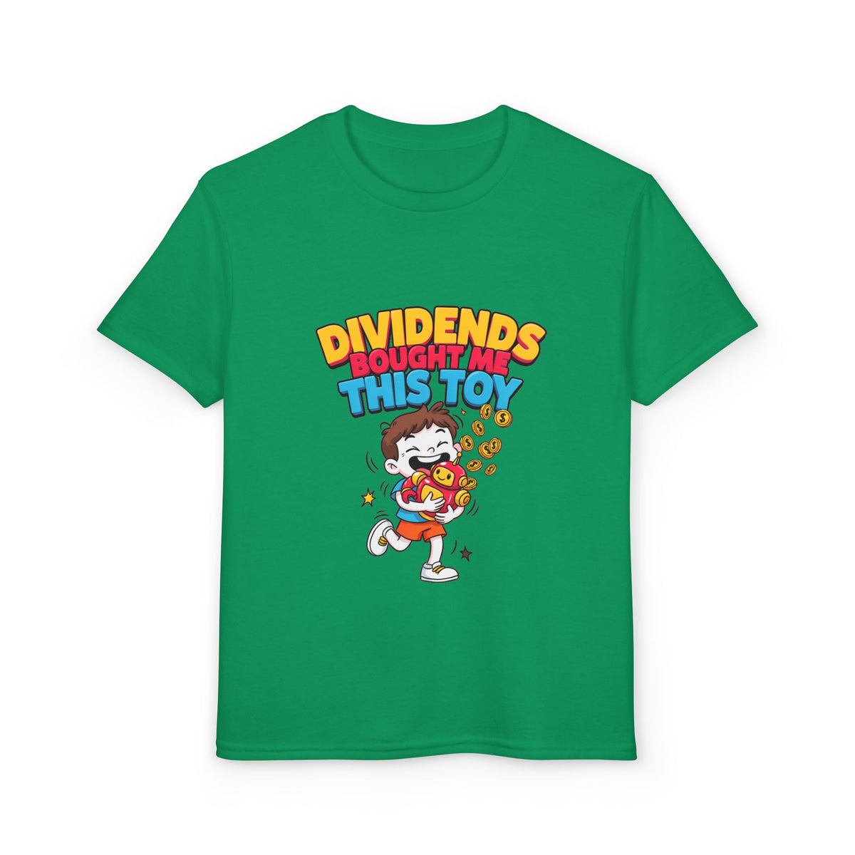 DIVIDENDS BOUGHT ME THIS TOY. Boys' Youth Tee | Funny Finance Kids Clothing