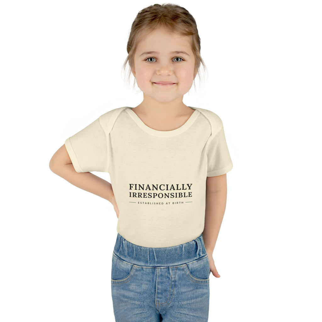 Financially Irresponsible Baby Bodysuit | Funny New Parent Gift
