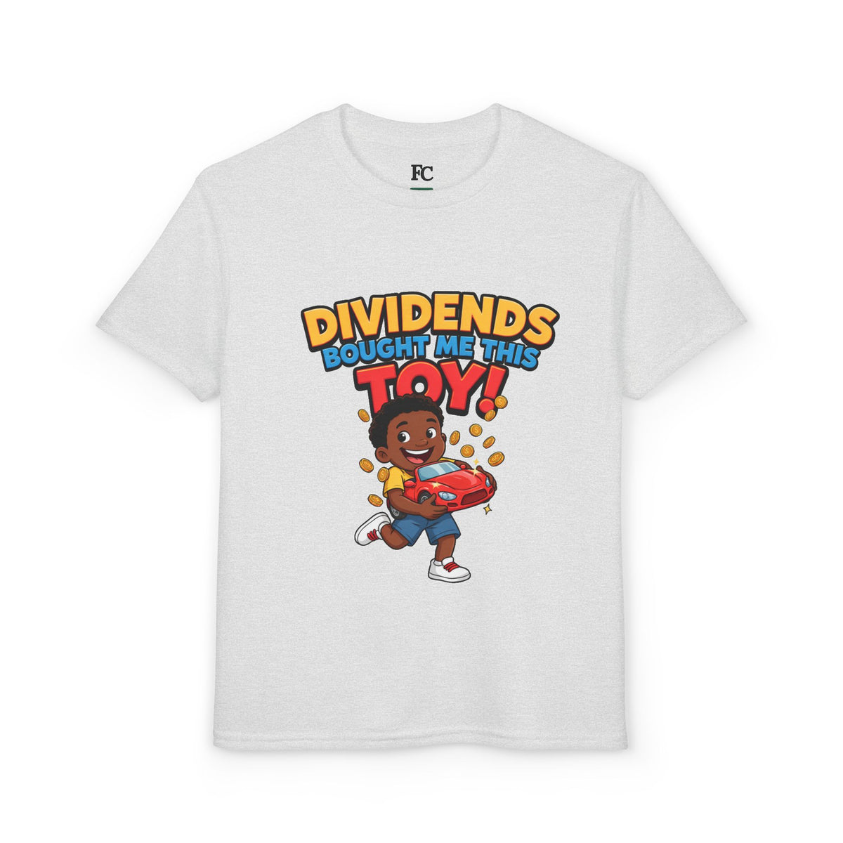 DIVIDENDS BOUGHT ME THIS TOY. Boys' Youth Tee | Funny Finance Kids Clothing