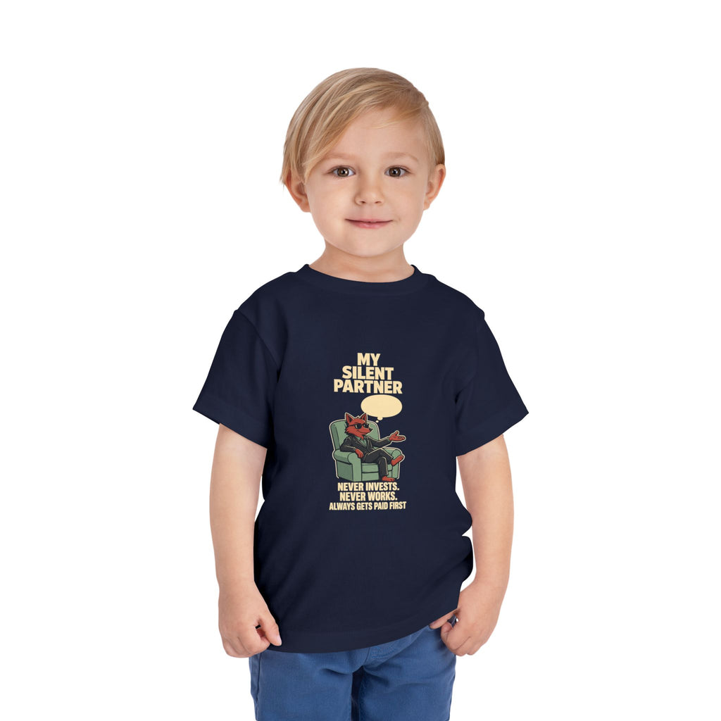 MY SILENT PARTNER. Toddler Tee | Funny Finance Kids Shirt