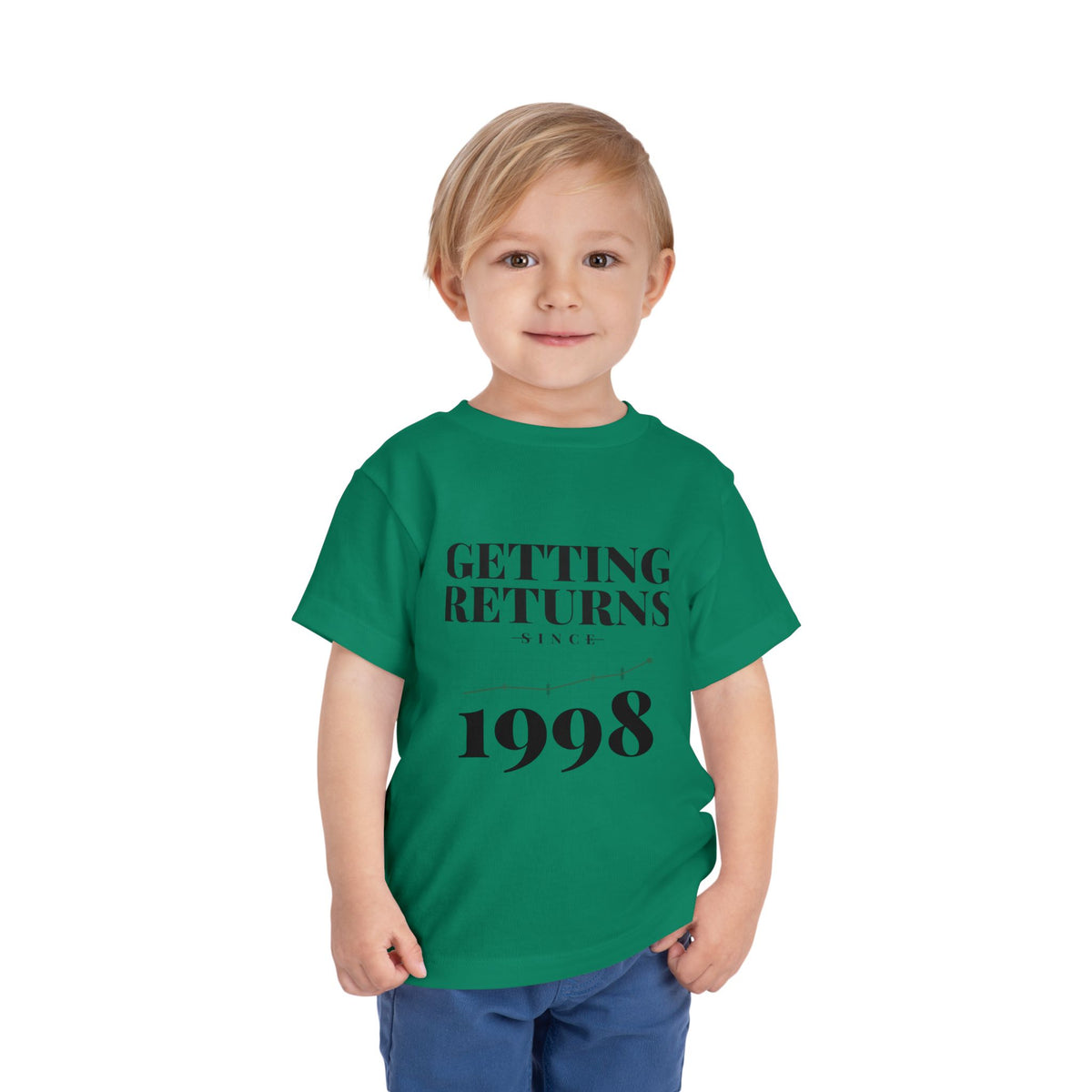 GETTING RETURNS SINCE [YEAR]. Toddler Tee | Personalized Funny Finance Kids Shirt
