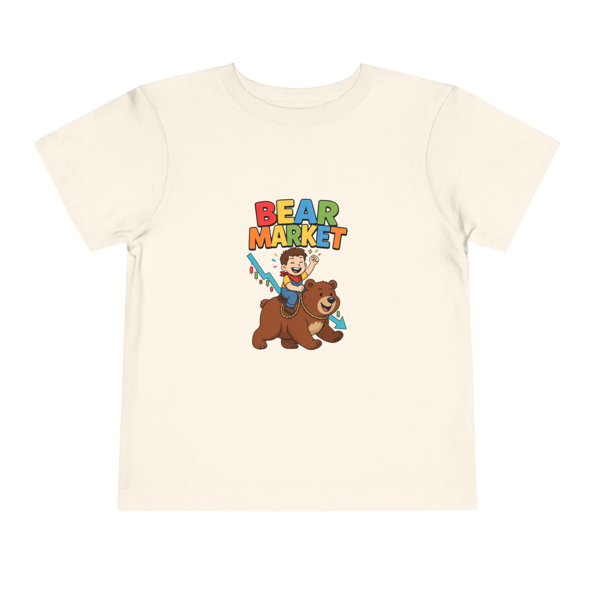 BEAR MARKET. Boys' Toddler Tee | Funny Finance Kids Clothing