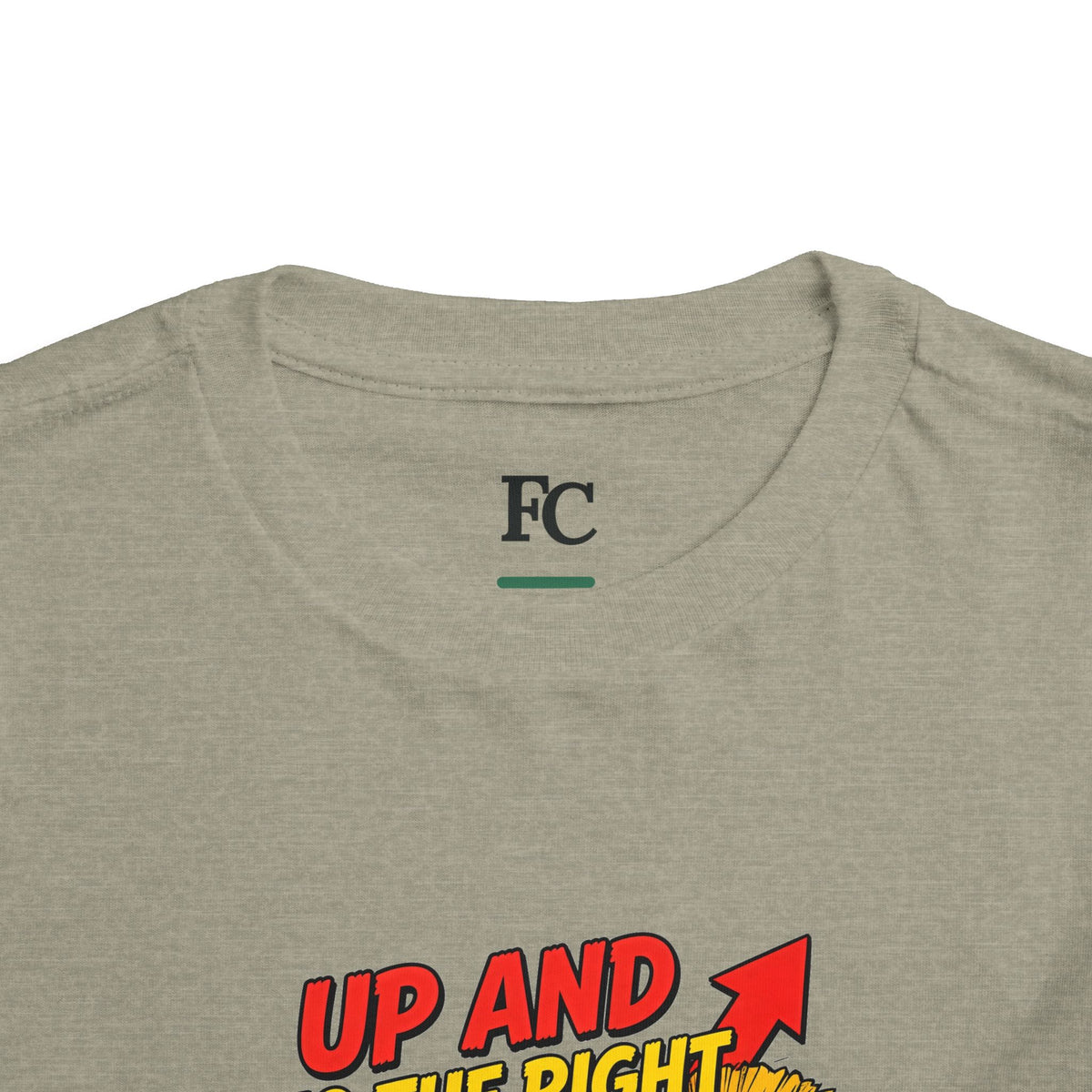 UP AND TO THE RIGHT. Toddler Tee | Funny Finance Kids Clothing