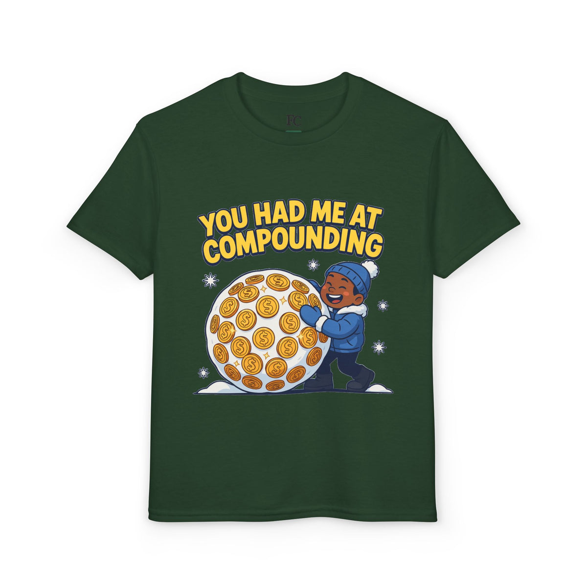 YOU HAD ME AT COMPOUNDING. Boys' Youth Tee | Funny Finance Kids Clothing