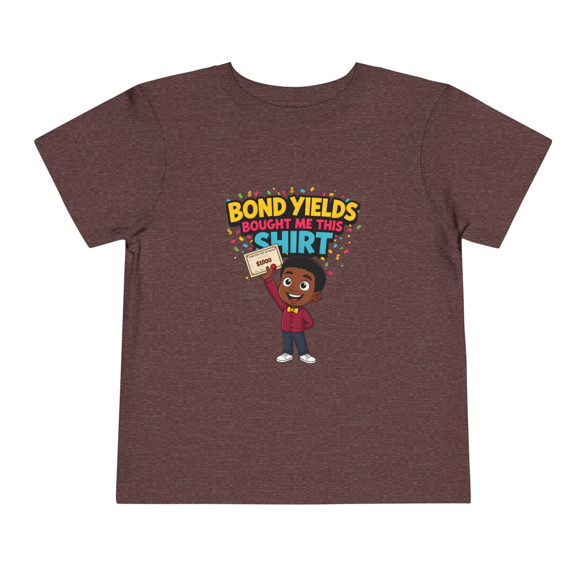 BOND YIELDS BOUGHT ME THIS SHIRT. Boys' Toddler Tee | Funny Finance Kids Clothing