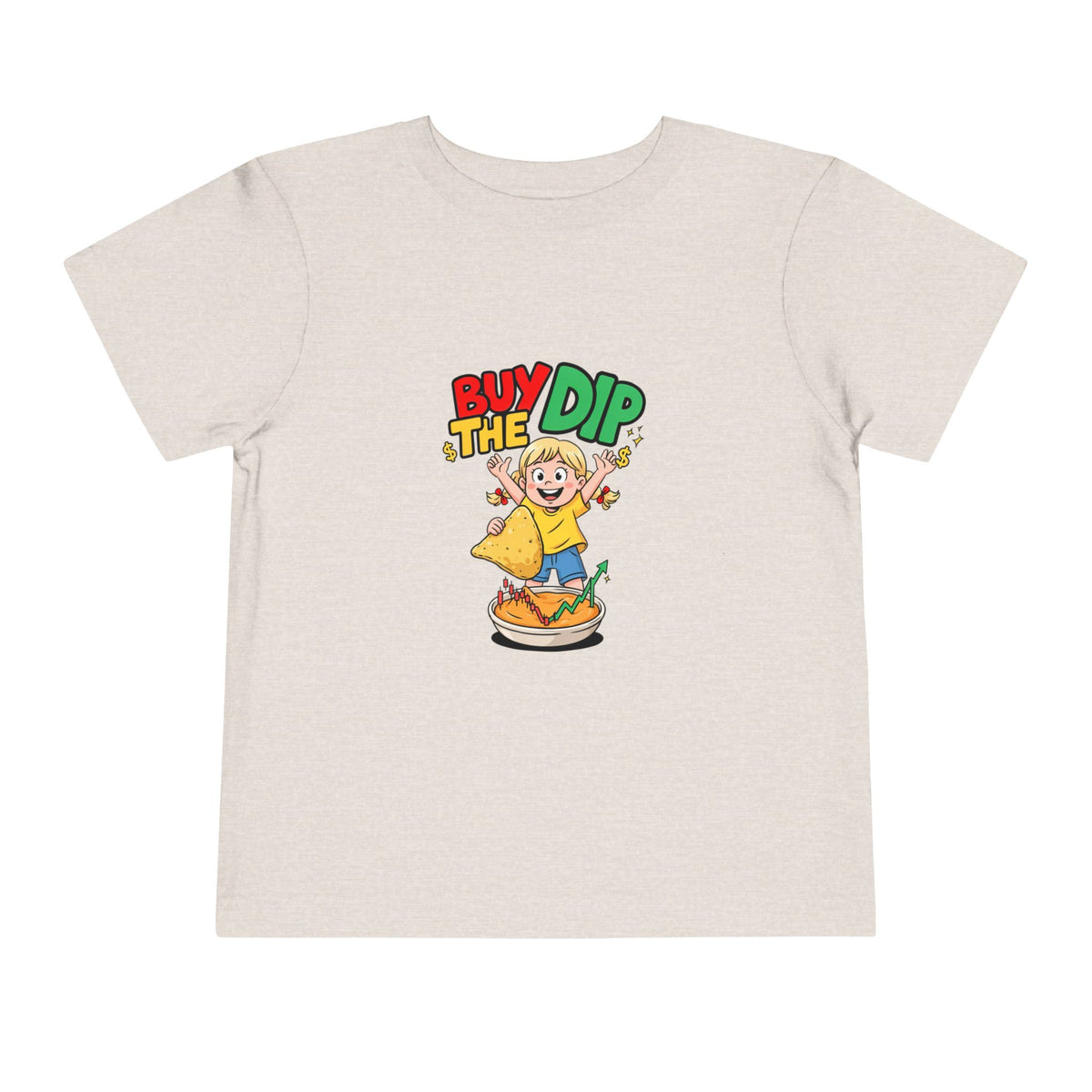 BUY THE DIP. Girls' Toddler Tee | Funny Finance Kids Clothing