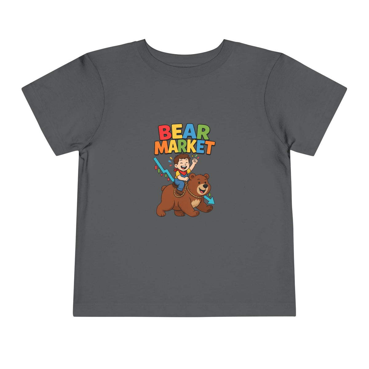 BEAR MARKET. Boys' Toddler Tee | Funny Finance Kids Clothing