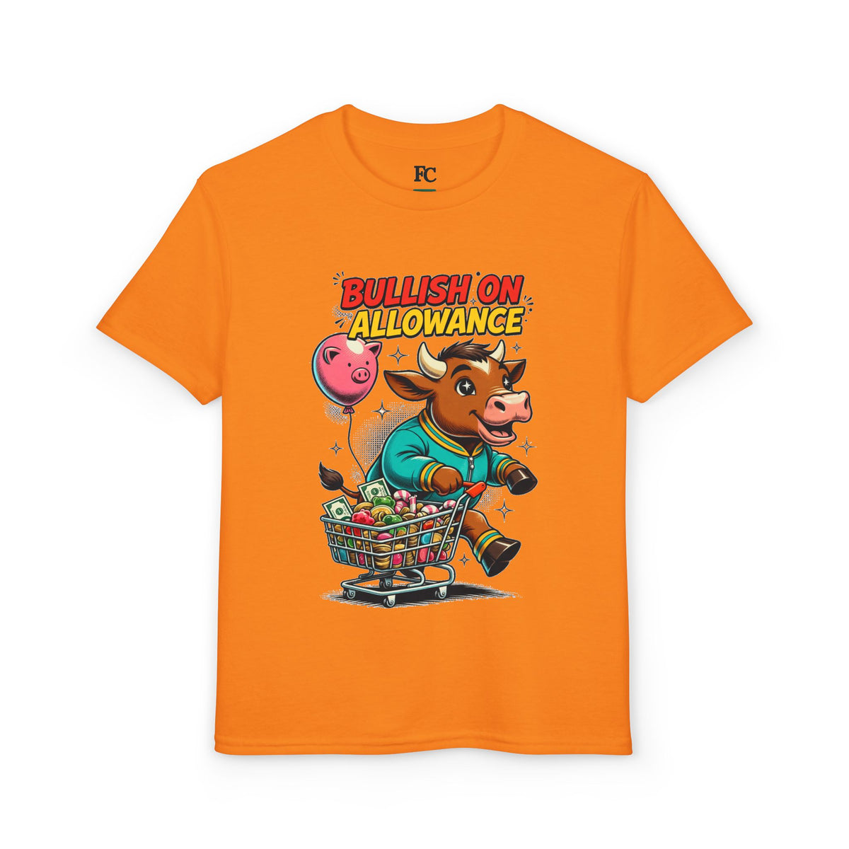 BULLISH ON ALLOWANCE. Youth Tee | Funny Finance Kids Clothing