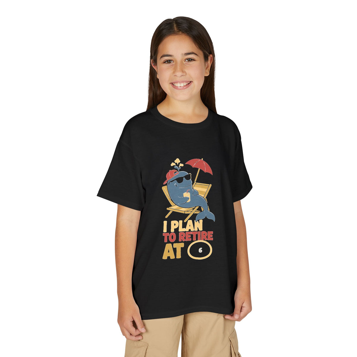 I PLAN TO RETIRE AT [AGE]. Youth Tee | Personalized Funny Finance Kids Shirt