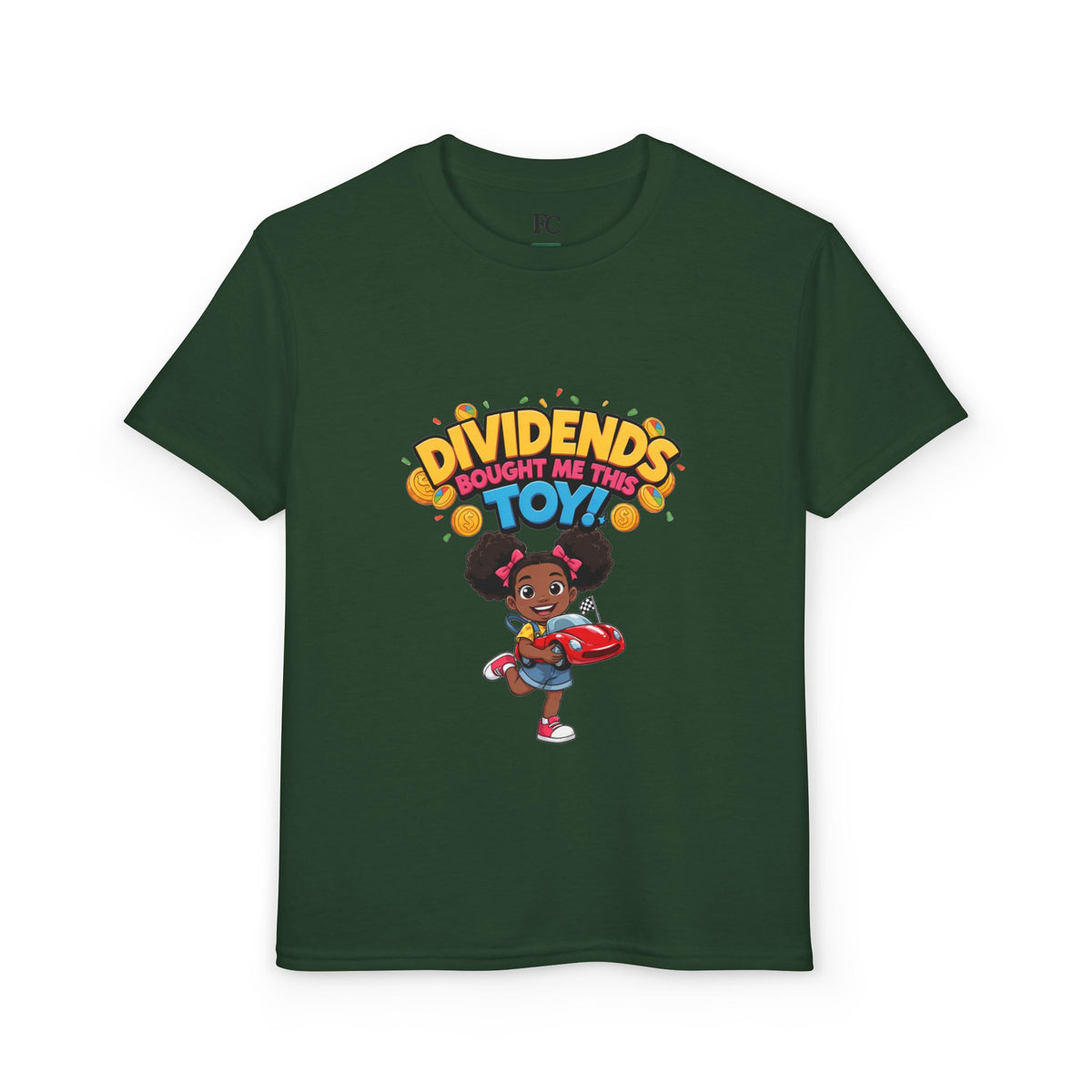 DIVIDENDS BOUGHT ME THIS TOY. Girls' Youth Tee | Funny Finance Kids Clothing