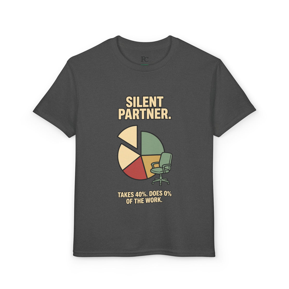 SILENT PARTNER. Youth Tee | Funny Finance Kids Shirt