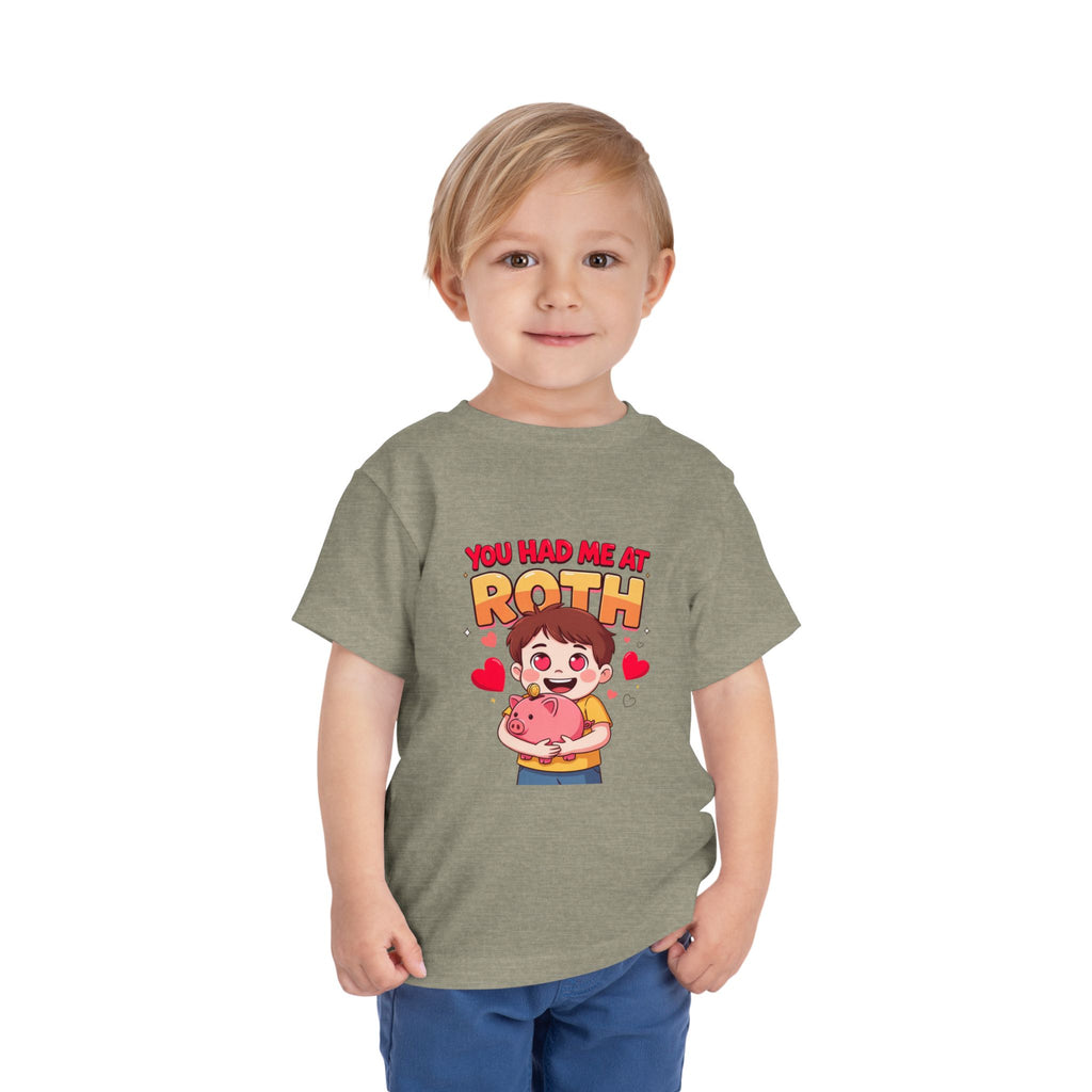 YOU HAD ME AT ROTH. Boys' Toddler Tee | Funny Finance Kids Clothing