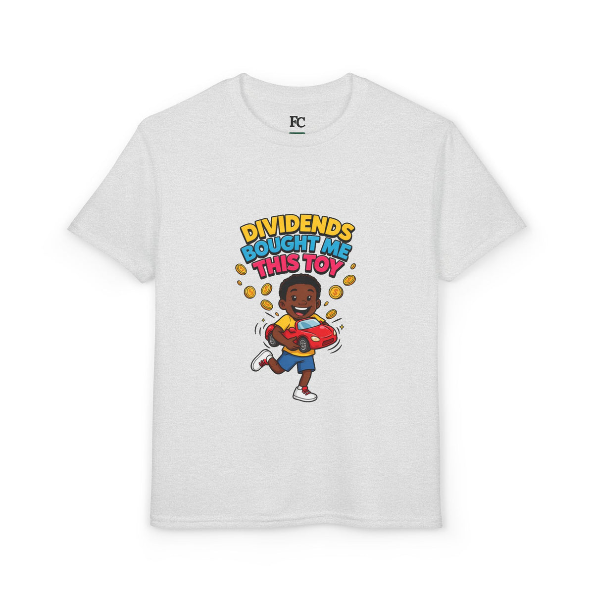 DIVIDENDS BOUGHT ME THIS TOY. Boys' Youth Tee | Funny Finance Kids Clothing
