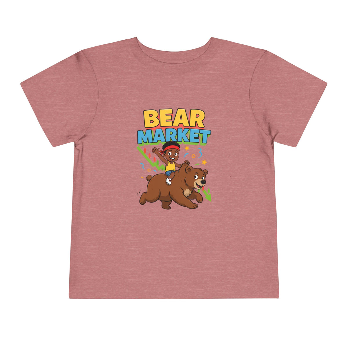 BEAR MARKET. Boys' Toddler Tee | Funny Finance Kids Clothing