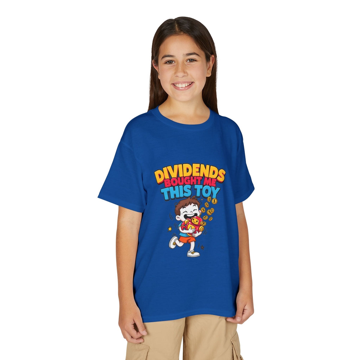 DIVIDENDS BOUGHT ME THIS TOY. Boys' Youth Tee | Funny Finance Kids Clothing