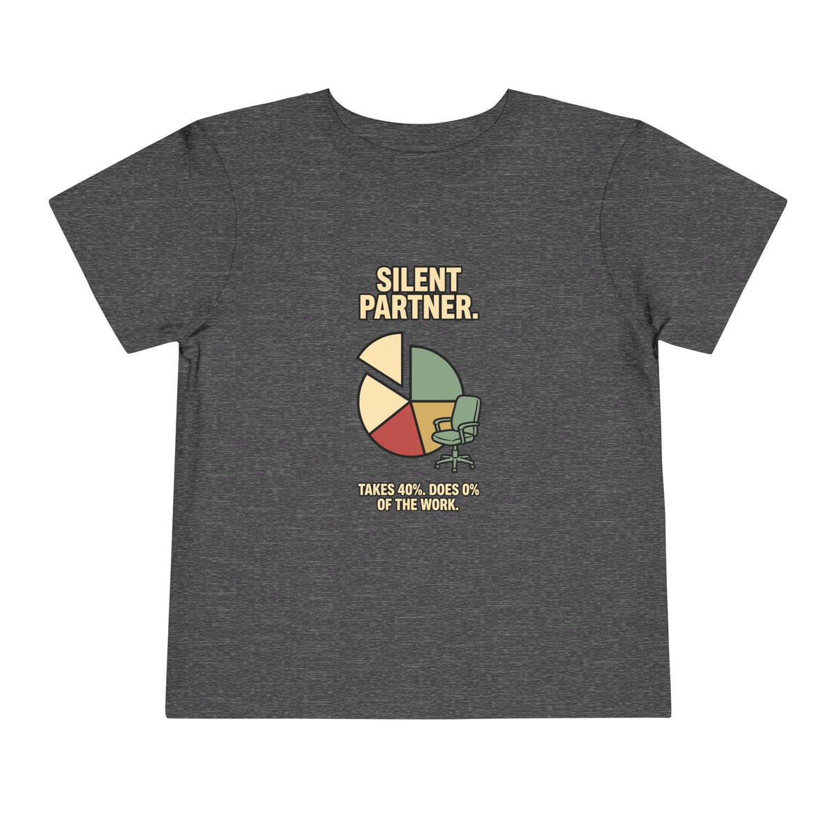SILENT PARTNER. Toddler Tee | Funny Finance Kids Shirt