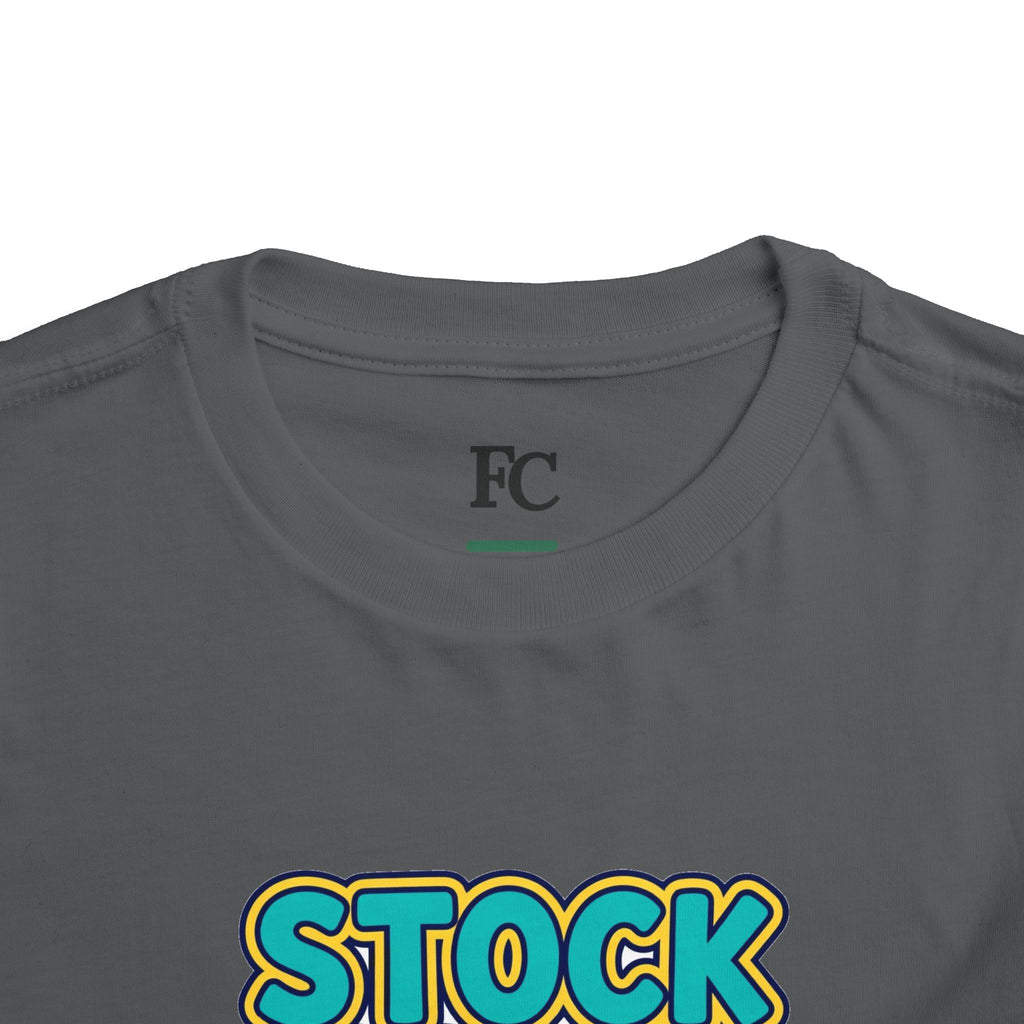 STOCK SPLIT. Girls' Toddler Tee | Funny Finance Kids Clothing