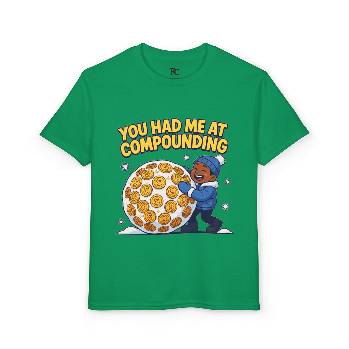 YOU HAD ME AT COMPOUNDING. Boys' Youth Tee | Funny Finance Kids Clothing