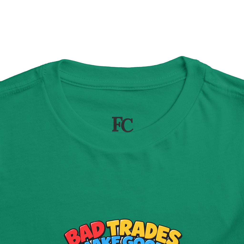 BEAR BAD TRADES. Toddler Tee | Funny Finance Kids Clothing