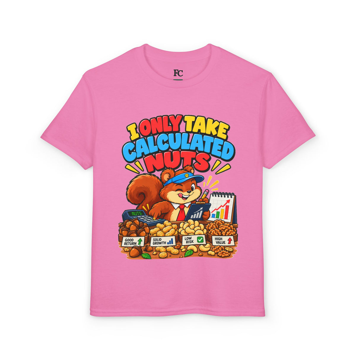 I ONLY TAKE CALCULATED NUTS. Youth Tee | Funny Finance Kids Clothing