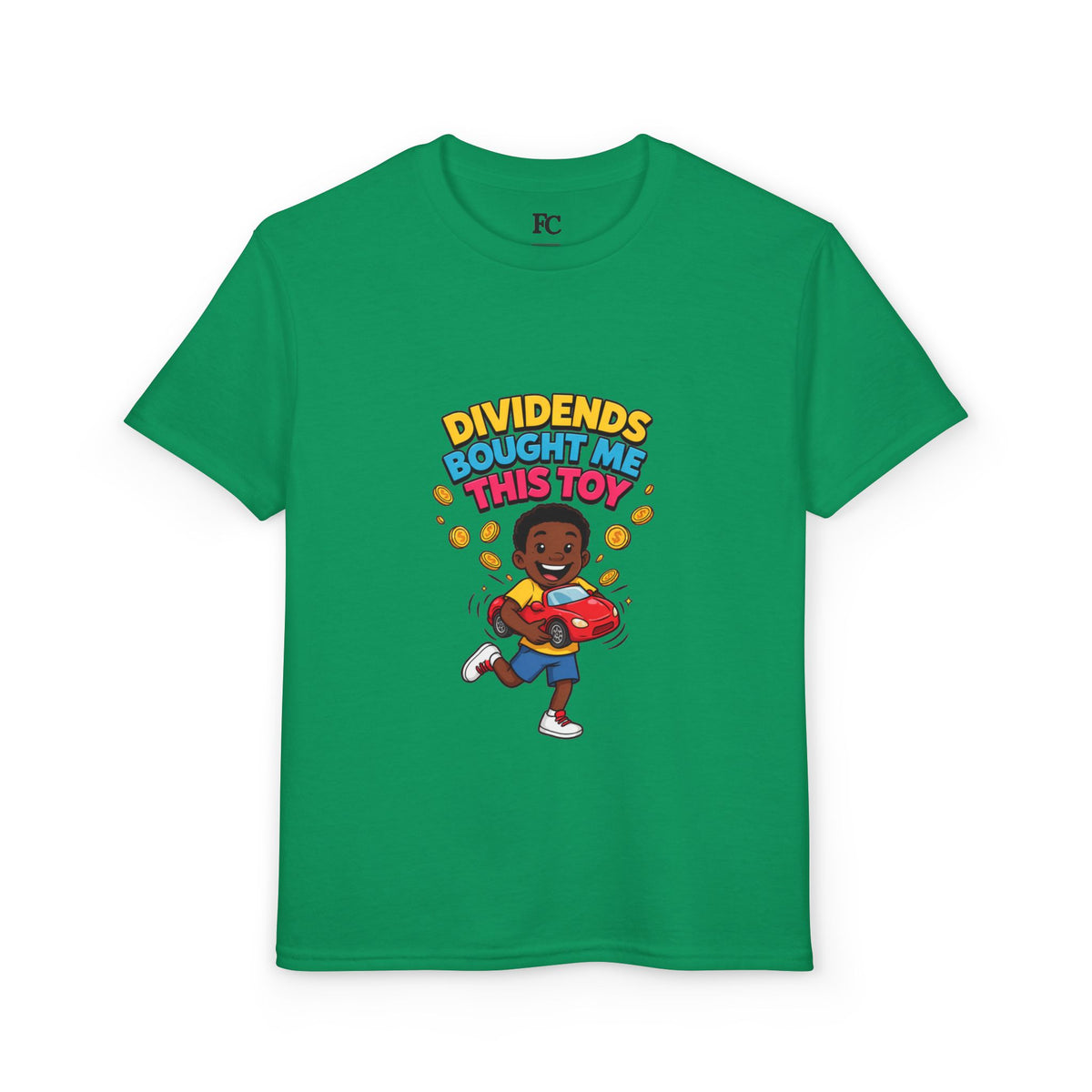 DIVIDENDS BOUGHT ME THIS TOY. Boys' Youth Tee | Funny Finance Kids Clothing