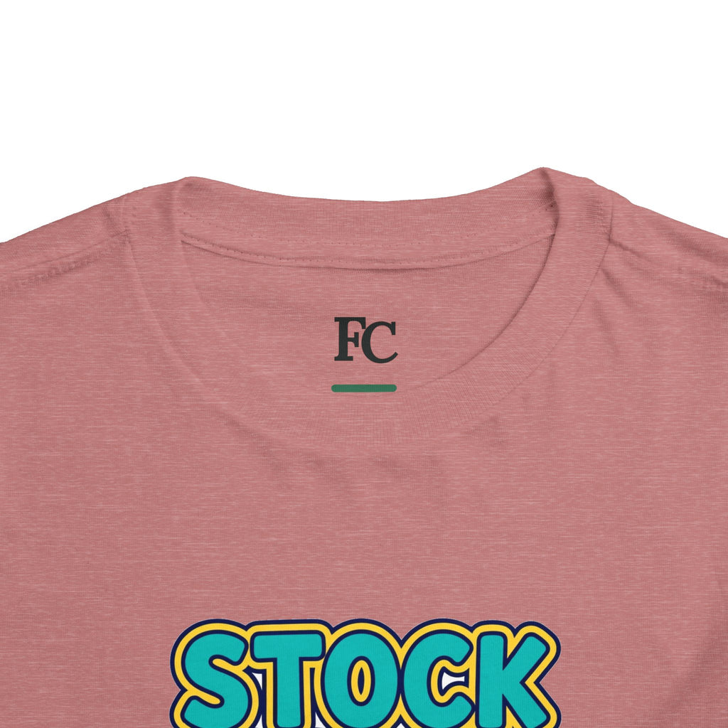 STOCK SPLIT. Girls' Toddler Tee | Funny Finance Kids Clothing