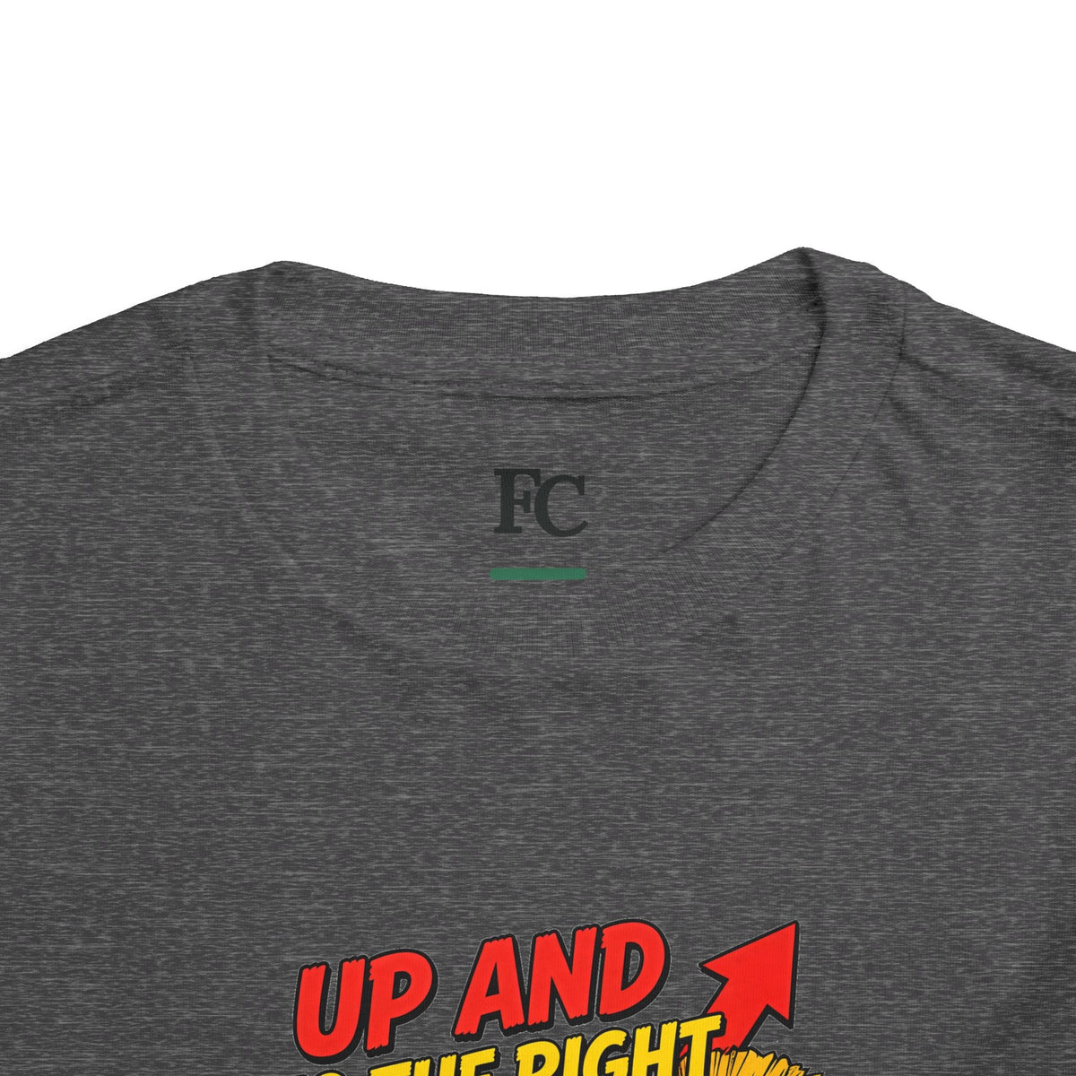 UP AND TO THE RIGHT. Toddler Tee | Funny Finance Kids Clothing