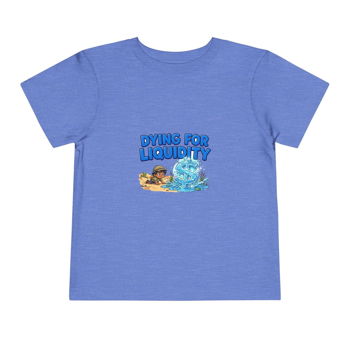 DYING FOR LIQUIDITY. Boys' Toddler Tee | Funny Finance Kids Clothing