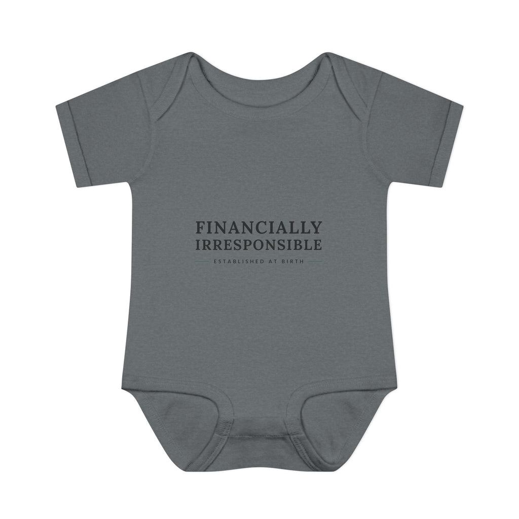 Financially Irresponsible Baby Bodysuit | Funny New Parent Gift