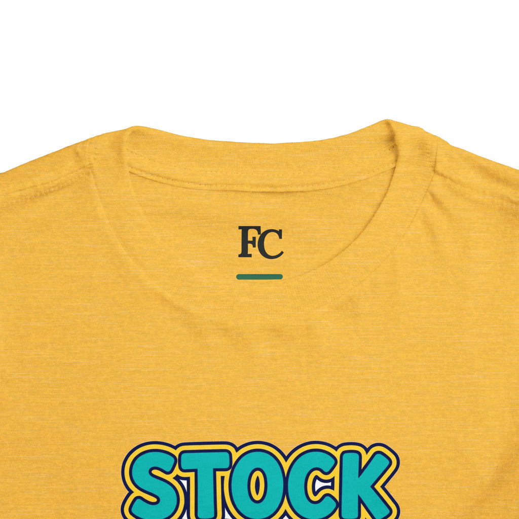 STOCK SPLIT. Girls' Toddler Tee | Funny Finance Kids Clothing