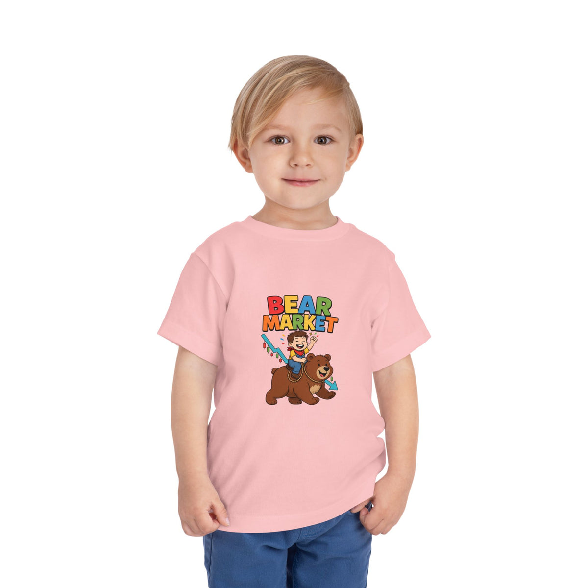 BEAR MARKET. Boys' Toddler Tee | Funny Finance Kids Clothing