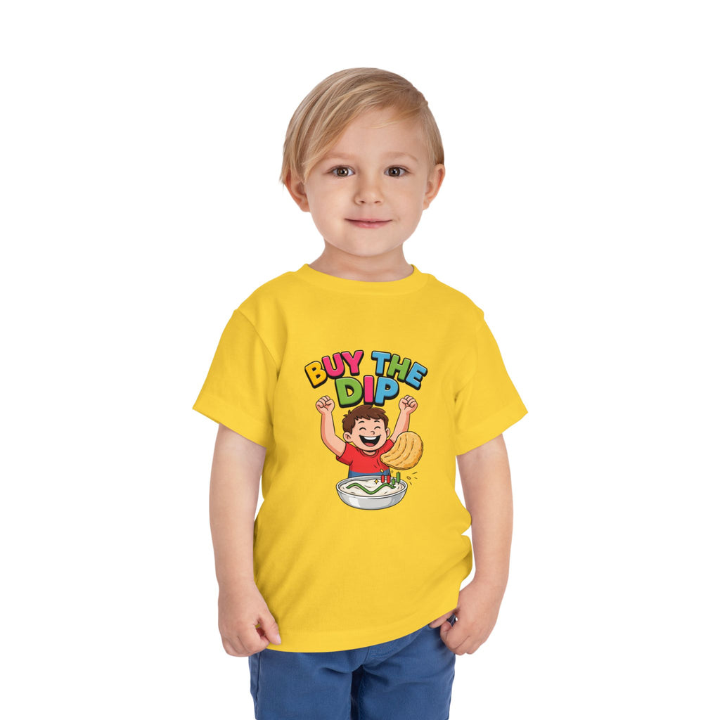 BUY THE DIP. Boys' Toddler Tee | Funny Finance Kids Clothing