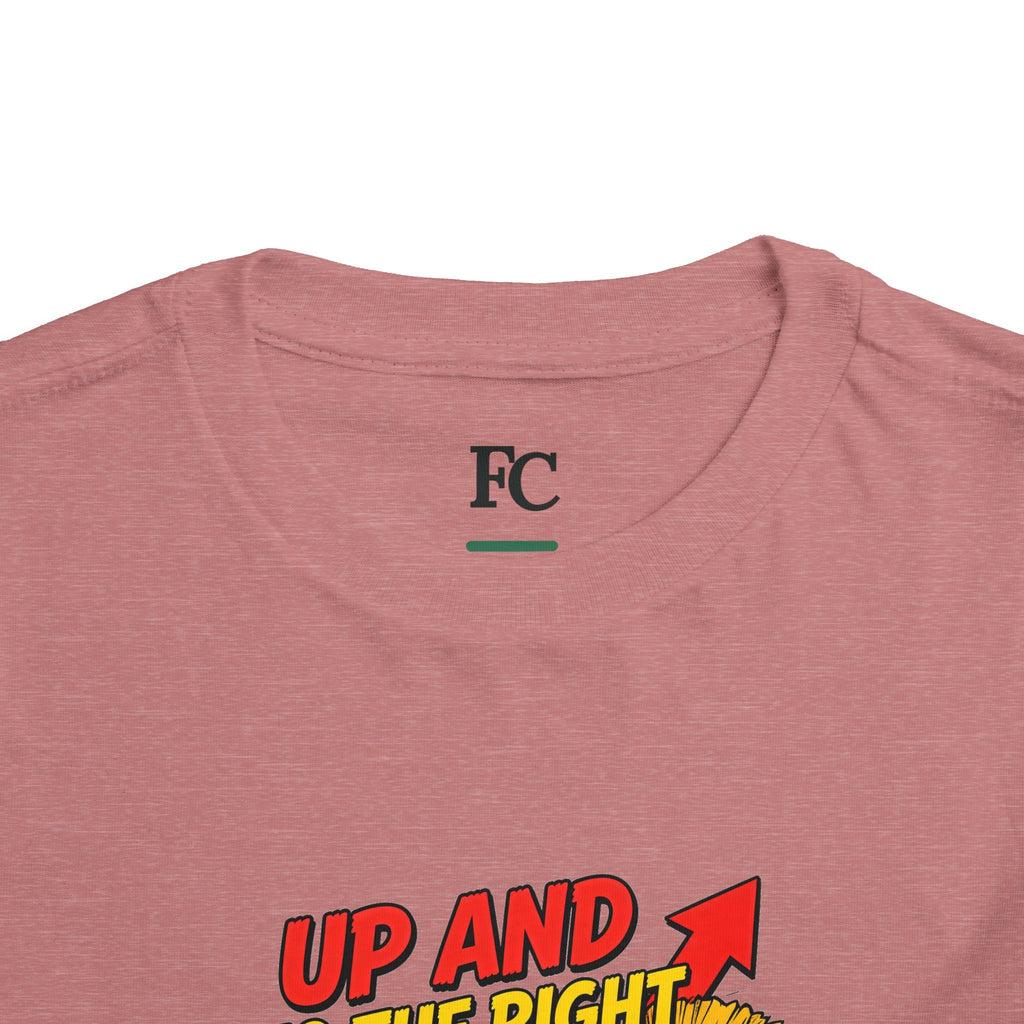 UP AND TO THE RIGHT. Toddler Tee | Funny Finance Kids Clothing