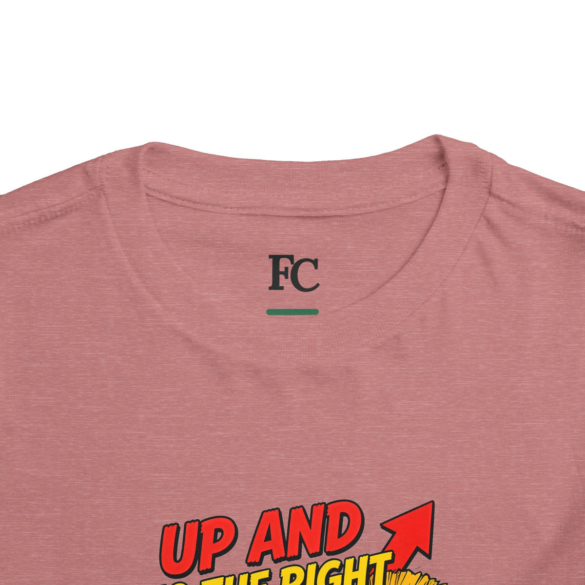 UP AND TO THE RIGHT. Toddler Tee | Funny Finance Kids Clothing