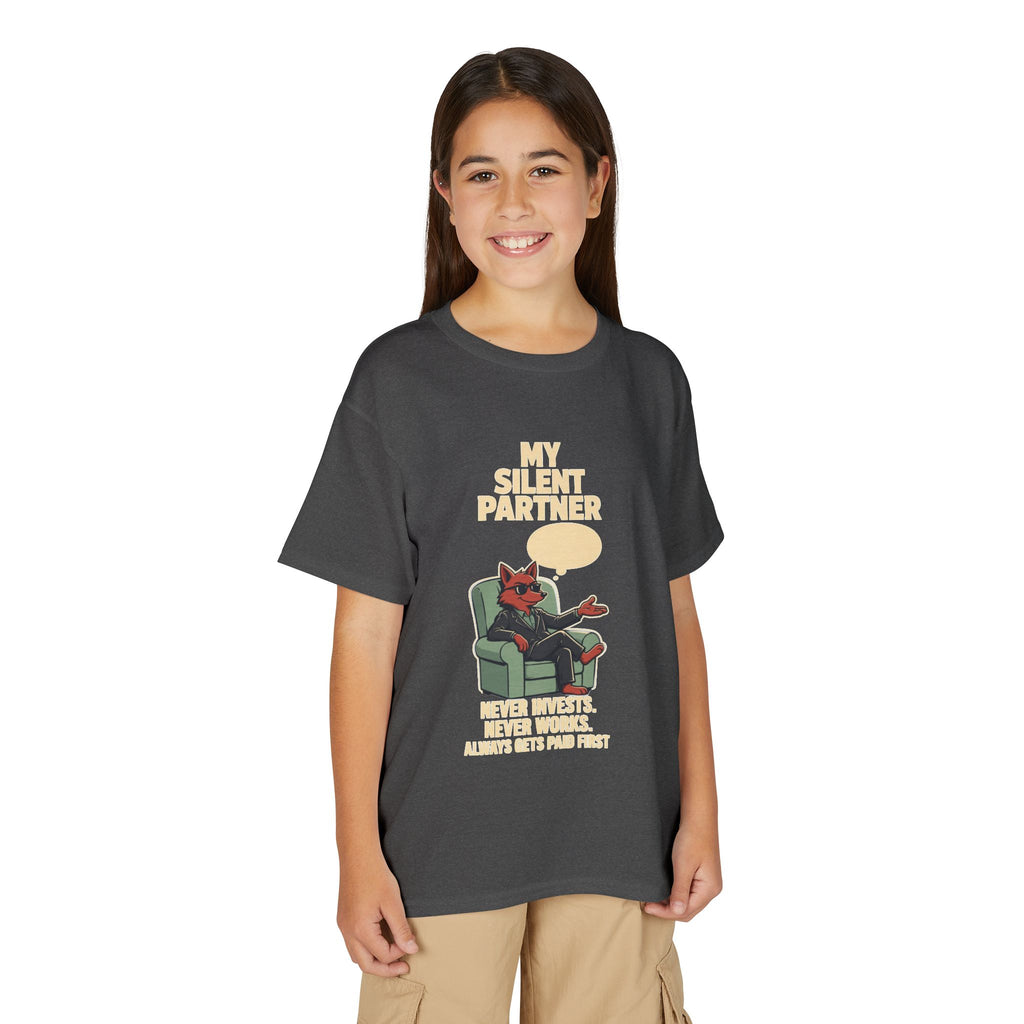 MY SILENT PARTNER. Youth Tee | Funny Finance Kids Shirt