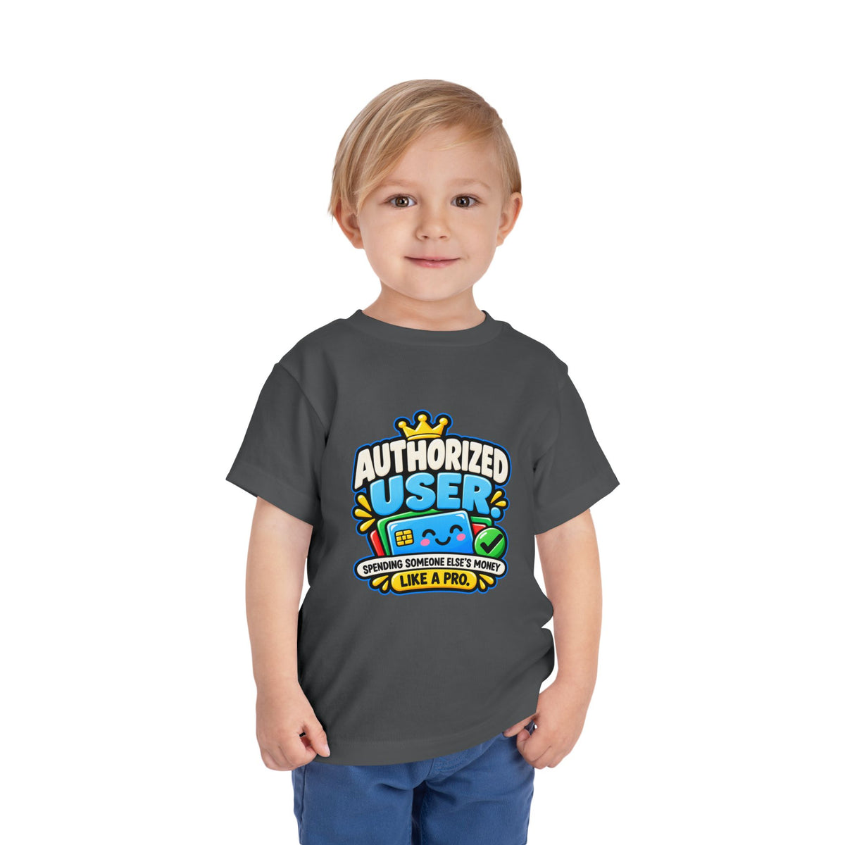 Authorized user? Girls' Toddler Tee | Funny Finance Kids Clothing