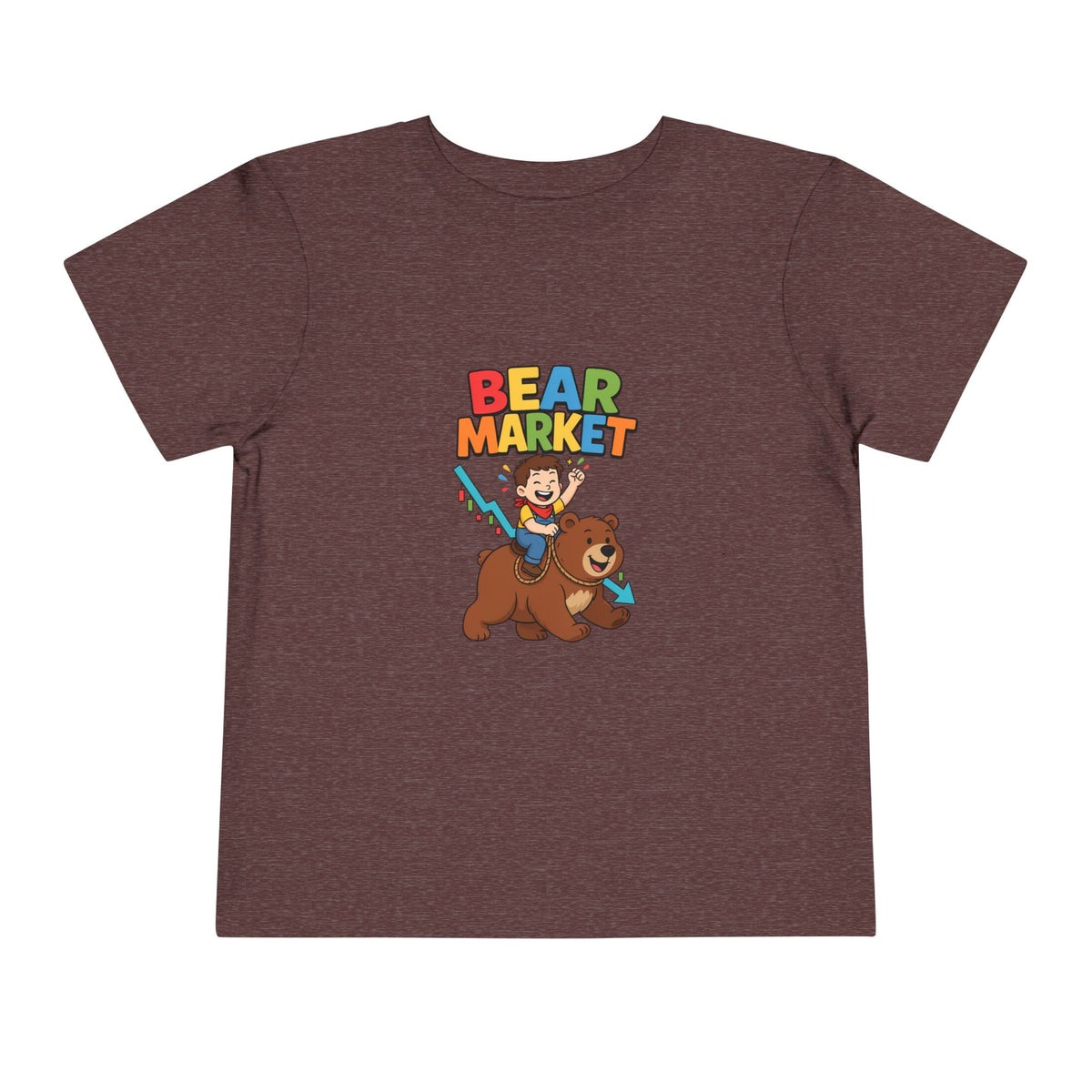BEAR MARKET. Boys' Toddler Tee | Funny Finance Kids Clothing