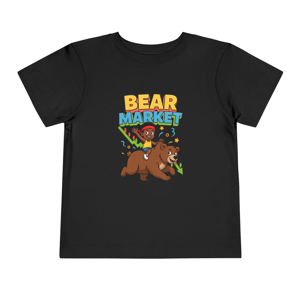 BEAR MARKET. Boys' Toddler Tee | Funny Finance Kids Clothing