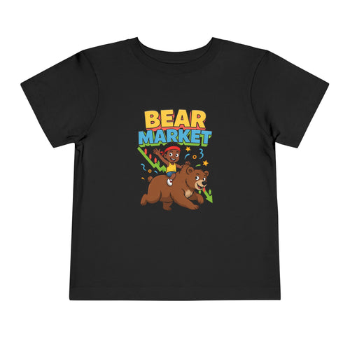 BEAR MARKET. Boys' Toddler Tee | Funny Finance Kids Clothing